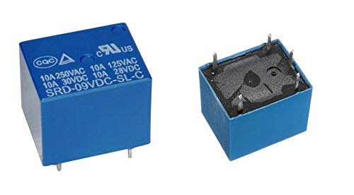 RELE' 9V DC SRD 250V 10A pour circuit imprimé 5 PIN relais PCB relais SRD-09VDC