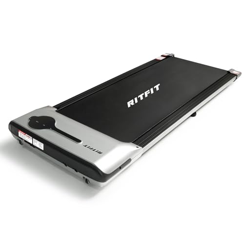 RITFIT ウォーキングマシン 速度範囲1~6km ルームランナー ランニングマシン 走行マシン 宅トレ 薄型 広い走行面 家庭用静音 組み立て不要 電動ルームランナー 自走式 ダイエット フィットネスマシン トレッドミル ルームウォーカー 細かい速度調