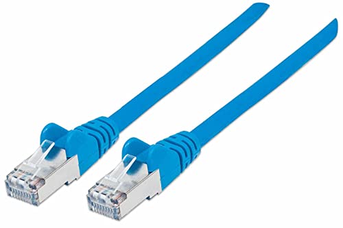 intellinet 741262 Câble Réseau, RJ45 Connecteur Mâle, Cat7 S/FTP, Bleu, 30 m