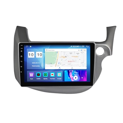 Radio samochodowe Android 12 do Honda Jazz 2007-2014, ekran dotykowy 25.4 cm, bezprzewodowe Carplay i Android Auto, nawigacja GPS, 4G WiFi, RDS, DSP, SWC, Mirror Link