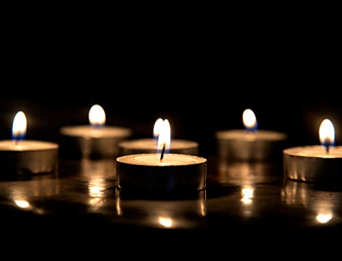 Aromascape Fragrance Free Tea Light Candles, 100-Pack, White #TOP5