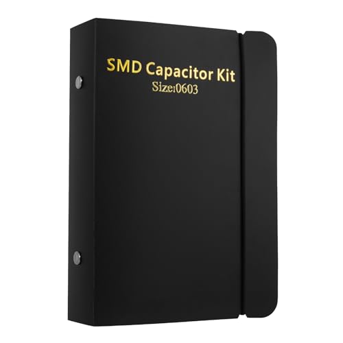 Kit de condensateurs SMD 0603 - Classeur d'assortiment - Kit d'échantillons pour composants électroniques (condensateur 0603)