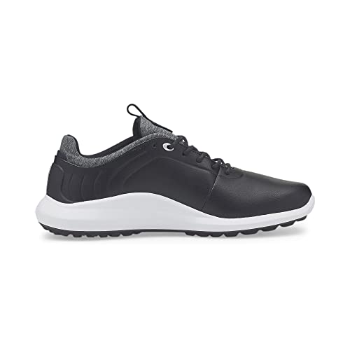 PUMA Men's Ignite Pro Golf Shoe, Puma Black Puma Silver Puma Black, 10