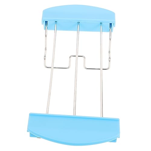 FONDOTIN Rejilla para Multifuncional con Diseño Antiescaldante Soporte para Calentar y Pan Tostadas y Sándwiches Compatible Mayoría de Tostadores de Limpiar y Espacio Color Azul