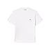 Lacoste Men's Cotton T-Shirt with Breast Pocket, White Pocket, Medium