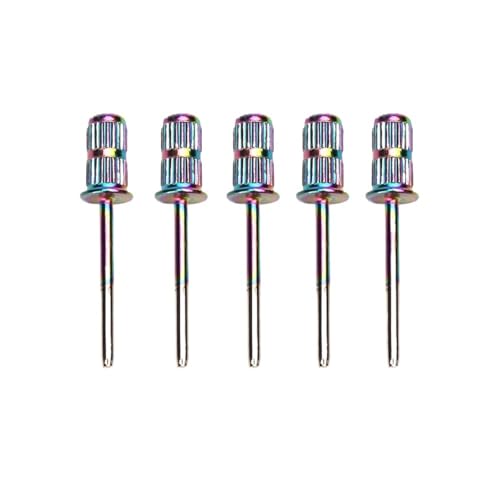 Bandes abrasives pour perceuse à ongles Rainbow-5PC avec capuchons de ponçage efficaces