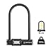 Kryptonite Combo Bike U-Lock Standard, Anti-Theft Security Bicycle Lock, 12mm Steel Shackle, 4-Digit Resettable Combination U Lock for Scooter Road Mountain Bikes