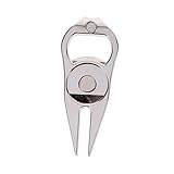 SUPVOX 1 Pc Tenedor De Golf Abridor De Llaves De Vino Abridor De Tapas Abridor De Tarros Abrel De Cerveza Reparar Paso Vice De Golf Artilugio Juego Equipo Aleación De Zinc Silver