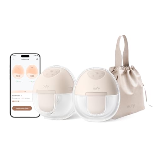 Eufy Security T8D03 Eufy Wearable Breast Pump E10, Hands-Free Electric Breast Pump With App Control, Personalized Smart Rhythm, Hospital Grade Suction cover