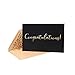 50 Pack Congratulations Card – Elegant Greeting Cards With ‘’Congratulations’’ Embossed In Gold Foil Letters – For Engagement, Graduation, Wedding - 52 Kraft Envelopes Included - 4