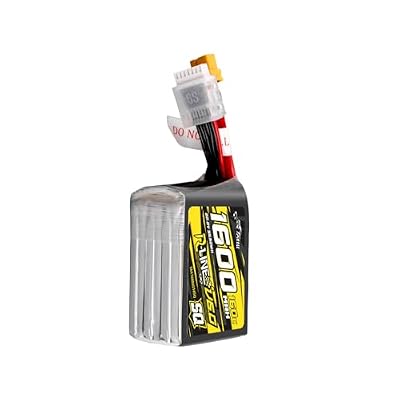 TATTU R-Line Version 6.0 1600mAh 160C 6S1P 22.2V SQ Lipo Battery Pack with XT60 Plug(2Pcs)