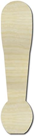 36" Tall X 1/2" Thick, Unfinished Wooden Punctuation - Exclamation - Large Wall Wood Punctuation - for Home Bedroom Office Wedding Party Décor - Ready to Paint Or Stain