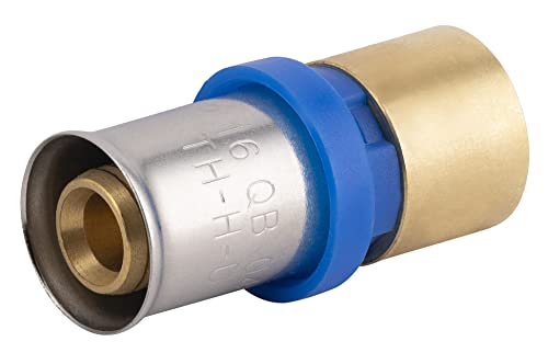 Raccord jonction Multicouche à Sertir Multi profils TH-H-U diamètre Ø16 mm/cuivre à souder Ø16 mm - Pour réseau d'eau potable et chauffage NOYON & THIEBAULT