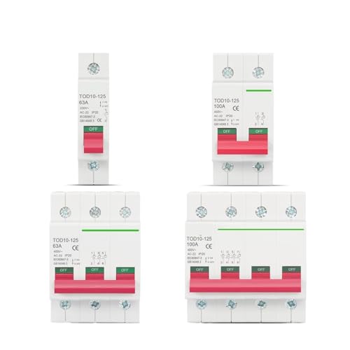 TOD10-125 230V 400V AC 1P 2P 3P 4P ���C���X�C�b�`�@�\ �f�H��X�C�b�` �A�C�\���[�^ ��H�u���[�J�[ 1��(1,100A)