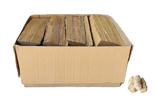 Bois de Chauffage Chêne Sec, 10 kg, Bûches 25 cm, Cheminée, Brasero, Pizza, Barbecue avec 3...