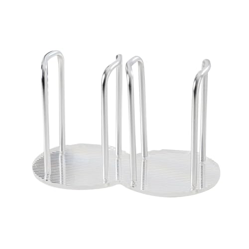predolo Portabicchieri e coperchi Portabicchieri di carta Portaoggetti Portaoggetti Coperchio per tazze Organizzatore di stoccaggio Dispenser per bicchieri di, doppio argento