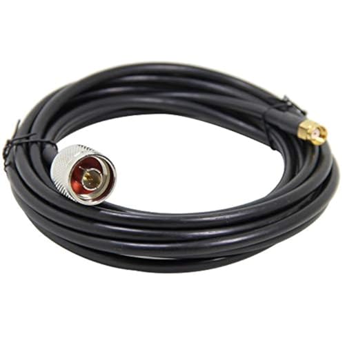 Ancable Low Loss N Male to RP-SMA Female Coax Cable for 2.4 GHz Wireless Network 1M (3.3-Feet)