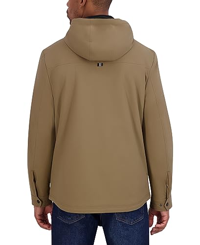Image of Nautica Men's Transitional Sherpa Lined Hooded Jacket