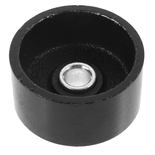 Image of UKCOCO Universal Wheel, Horizontal 2.5 Tons Front Wheel, Jack Wheel for Jack Bearing Wheel, Metal Oil Seal Auto Accessories Replacement Black, 6.50X6.50X3.50CM