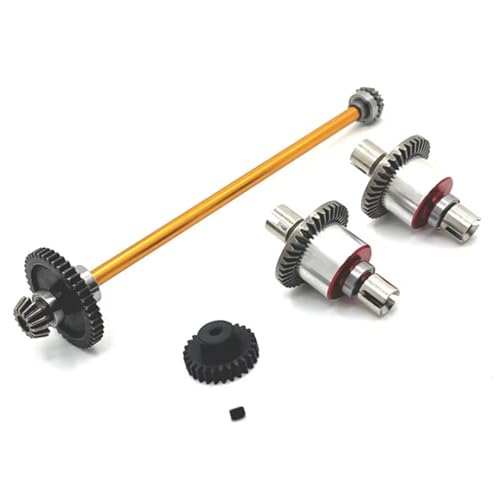 RC Toys Spare Parts For WLtoys 1/18 A949 A959 A969 A979 K929 Type B Remote Control Car Accessories Metal Upgrade Transmission Assembly RC Parts(Yellow)