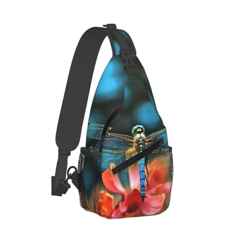 Bolso Crossbody Dragonfly para Hombre y Mujer Negro miniatura 2