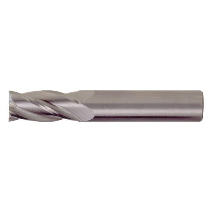Cleveland C61809 CEM-SE-4 Center Cutting General Purpose Regular Length Single End Square Nose End Mill, 116 in Dia Cutter