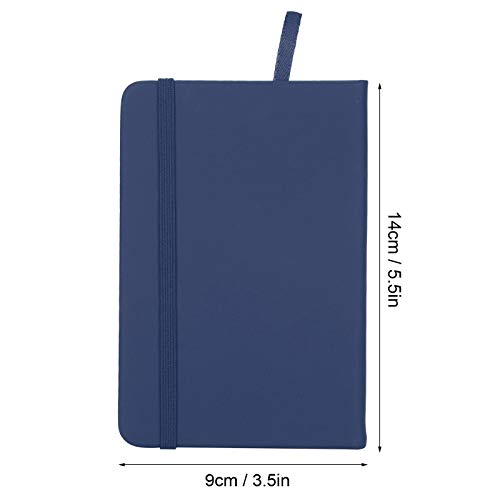 Cahier de poche A6 bleu lot de 3 format compact et couverture souple - 7