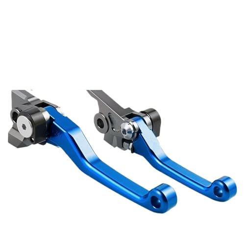 Kit leviers moto pivotants anti-casse pour EXC 300 et EXCF 450 350 bleu