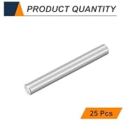 QUARKZMAN 25 Stück Dübel M4 x 32mm Regalstifte Befestigungselemente Silber | 304 Edelstahl, Zylindrische, Für Metallgeräte Holzmöbel DIY Montage – Ansicht 3