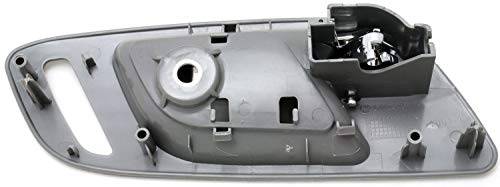 Interior Front Door Handle Compatible With 2007-2013 Chevrolet Silverado 1500 / Gmc Sierra 1500 Chrome Lever And Gray Housing With Hole Passenger Side #TOP3