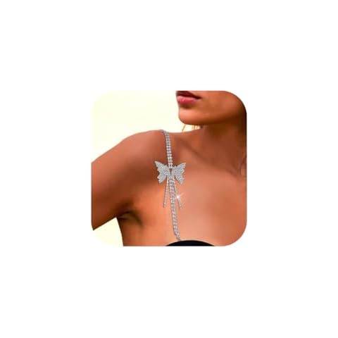 IYOU Sparkly Crystal Bra Straps Cover