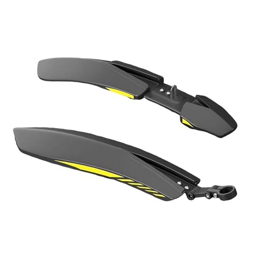Aosekaa Mountain Bike Fenders Bike Mudguards Replacement Simple Installation Widen Bicycle Mud Guards Mudflaps for Road Bikes Biking, Black Yellow