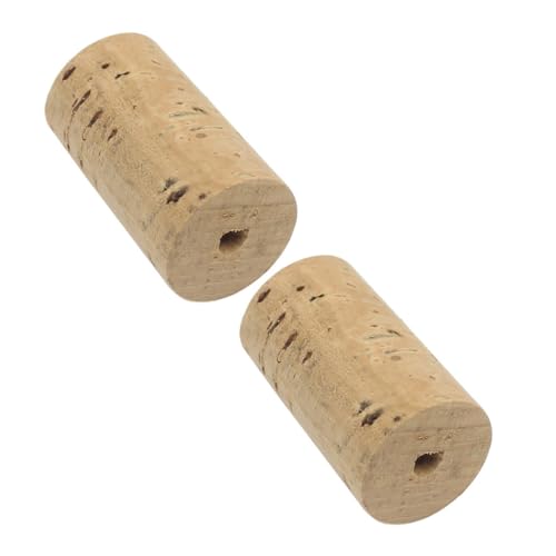 WESIEVYA 2 piezas Tapones de Corcho Natural para Flauta de Enchufes Compactos y Duraderos para Reparación de Instrumentos Musicales Portátiles y Fáciles de Instalar