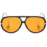 willochra Vintage Oversized Pilot Shield Sunglasses Women Luxury Trendy Goggles Sun Glasses For Ladies Big Frame Eyewear UV400 (C4)