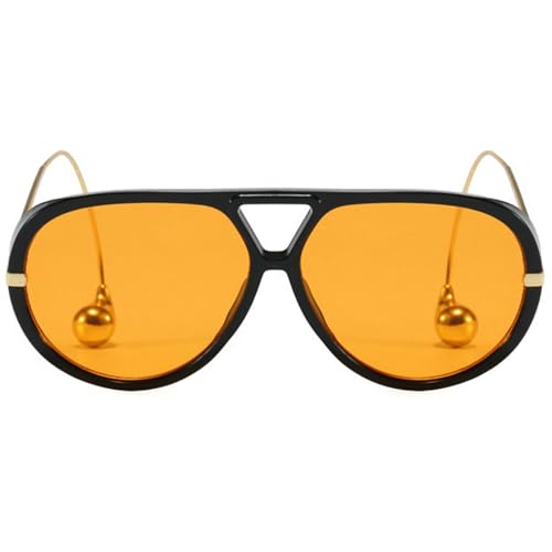 willochra Vintage Oversized Pilot Shield Sunglasses Women Luxury Trendy Goggles Sun Glasses For Ladies Big Frame Eyewear UV400 (C4)