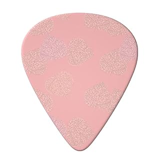 FUCVNPZ Lot de 6 médiators en celluloïd, feuilles roses, pour guitares acoustiques, électriques, basses ou ukulélé - Les Beatles, Paul McCartney, John Lennon, RIngo Starr, George Harrison FUCVNPZ Lot de 6 médiators en celluloïd, feuilles roses, pour guitares acoustiques, électriques, basses ou ukulélé – Image 3