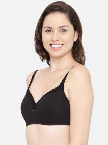 Image of Enamor Smoothening Women's Cotton Everyday Balconette T-Shirt Bra - All Day Comfort, Full Support, Padded, Wirefree, Medium-Coverage - A017