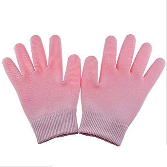 GenericMoisturizing Whitening Exfoliating Foot Mask Ageless Beauty Hand Silicone Mittens REUsable Spa Plant Gel Socks Gloves G72 Color Pink Glove