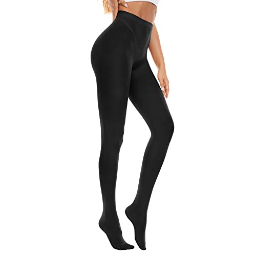 American Trends Tights for Women 80 Denier Tights Solid Color Footed Pantyhose Semi Opaque Stockings2