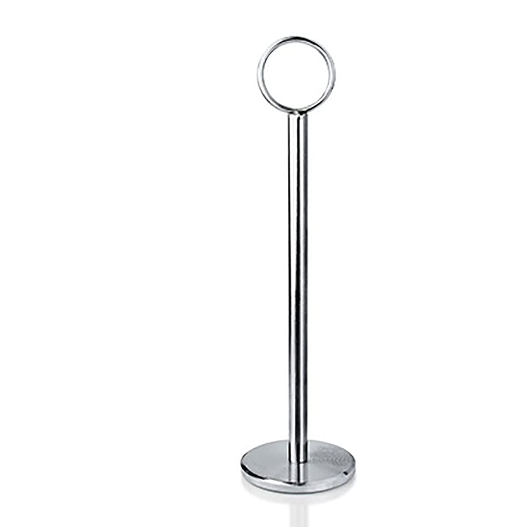 10 Stück Tischnummern-Kartenhalter, Tischkartenhalter für Hochzeiten, Restaurants und Partys, 4/6/8 Zoll runder Foto-Clip-Halter, Ständer, Silber/8 Zoll (6 Zoll)
