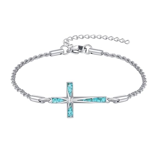 Pulsera de plata 925 con diseño cruz origami miniatura 1