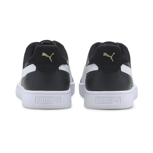 PUMA Unisex Yetişkin Shuffle Spor Ayakkabı, Puma Black-Puma White-Puma Team Gold, 42 EU
