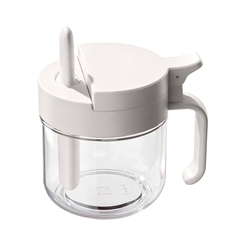 Contenedores de condimentos, organizador hermético con cuchara, tarro de sal con tapa, para azúcar, miel, camping, hogar, despensa, encimera de cocina