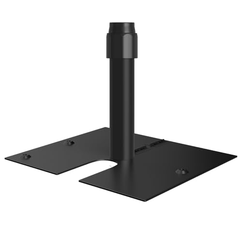 EMART Black Base & Pin for Pipe Stand 14x16in