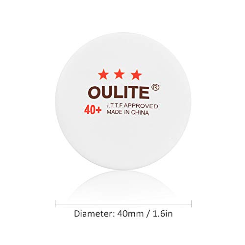 Ajcoflt Bolas de treinamento de tênis de mesa de 40mm High Bounce Prática profissional bola de práti