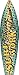 SMART BLONDE Surf Forever Novelty Mini Metal Surfboard MSB-061