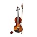1/8 Acoustic Beginner Violin, Solid Wood Violin with Case Bow Rosin, Complete Violin Set, Student Beginner, Natural Finish