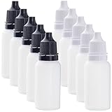 10 flacon compte-gouttes:Le paquet comprend 10 flacons compte-gouttes pour liquide avec des bouchons de 2 couleurs différentes., noir et blanc, 5pcs chaque couleur. Taille:2.3 x 6.8cm (0.91 x 2.68 pouces), capacité:15 ml (0.51fl. Oz)