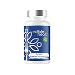 Edible Health Hydrolysed Marine Collagen Type II Capsules – 1025mg with Hyaluronic Acid & Vitamin C, High Strength Skin & Joint Support – 60 Caps