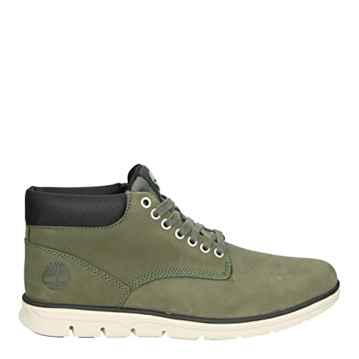 Timberland Bradstreet Leather Sensorflex, Botas Chukka para Hombre, Verde (Dark Green Nubuck), 43 EU